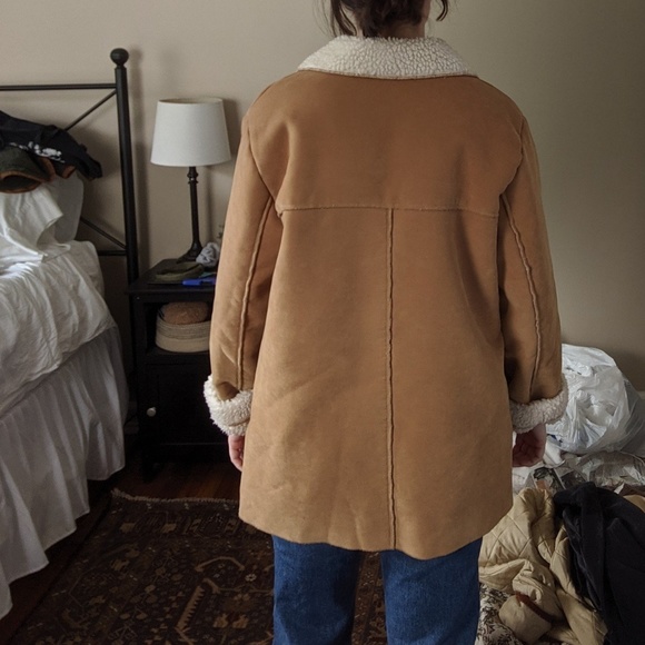 SOLD Vintage Avon Suede Shearling Sherpa Jacket - Picture 2 of 4